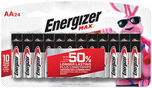 Load image into Gallery viewer, Energizer AA Batteries (24 Count), Double A Max Alkaline Battery
