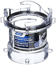 Load image into Gallery viewer, Camco Sewer Hose Adapter - Attaches to RV Outlet Connection , Extends connection for Easier Hookup- Transparent Adapter Allows You to View When Tank is Cleared - 3.5&quot; (39562)
