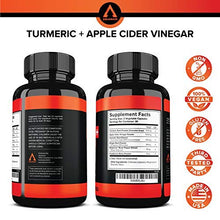 Load image into Gallery viewer, Turmeric Curcumin Capsules Bioperine 1650mg Supplements with Apple Cider Vinegar Black Pepper Ginger Extract, Tumeric Organic Powder Pills, Premium Joint &amp; Healthy Inflammatory Support (2-Pack)

