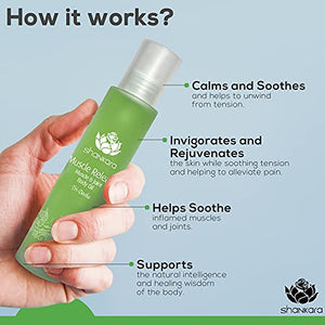 Muscle Release Body Massage Oil for Sensual Massage Therapy - Muscle Release Pain Relief Essential Face Oils - Includes Arnica, Boswellia & Sweet Birch (100 ml)