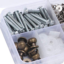 Load image into Gallery viewer, Shanrya Button Stud, Drawer Pull Leather Rivets Brass Plating for Clothe for Leather Bracelet for DIY Bags for Belts
