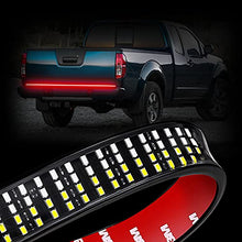 Load image into Gallery viewer, LED Truck Tailgate Light Bar, Wayup 60 Inch Quad Row LED Truck Bed Light Strip with White Reverse, Red Brake/Running, Red Turn Signal/Double Flash Strobe Light for Trucks Pickup RV Van Dodge Ram
