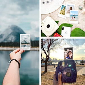 Fujifilm instax Mini Instant Film (20 Exposures) + 20 Sticker Frames for Fuji Instax Prints Travel Package