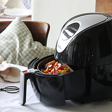 Load image into Gallery viewer, Power Air Fryer XL 3.4 QT Black - Turbo Cyclonic Airfryer With Rapid Air Technology For Less or No Oil. Include Recipes Book
