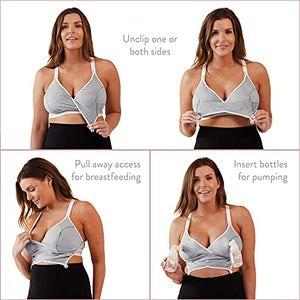 BRAVADO! DESIGNS Original Pumping and Nursing Bra in Cotton-Modal | Dove Heather | M