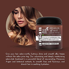 Load image into Gallery viewer, artnaturals Argan Hair Mask Conditioner - (8 Oz/226g) - Deep Conditioning Treatment - Organic Jojoba Oil, Aloe Vera &amp; Keratin - Repair Dry, Damaged, Color Treated, Natural Hair Growth - Sulfate Free
