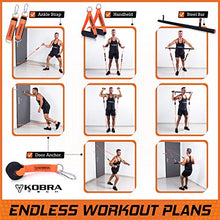 Load image into Gallery viewer, Kobra Tech The Ultimate Full-Workout Band Set Resistance Bands | Exercise Bands as Workout Equipment for Home Workouts |for Safe Workouts with Your Personal sterile Workout Equipment
