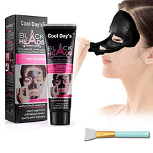 Load image into Gallery viewer, TDYJWELL Black Mask, Blackhead Remover Mask, Charcoal Peel Off Mask, Charcoal Mask, Charcoal Face Mask for All Skin Types with Brush - 60 Gram Pack
