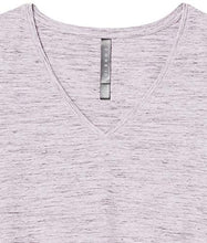 Load image into Gallery viewer, Amazon Brand - Core 10 Women's Pima Cotton Blend Short Sleeve V-Neck T-Shirt, Purple Spacedye, 1X
