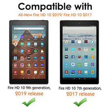 Load image into Gallery viewer, MoKo Case for Fire HD 10 Tablet (5th/7th/9th Generation, 2015/2017/2019 Release), Kids Shock Proof Convertible Handle Light Weight Super Protective Stand Cover Case for Fire HD 10.1 Inch, Blue
