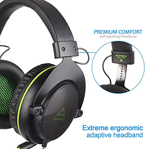Load image into Gallery viewer, PS4 Gaming Headsets,G830 Gaming Headset 3.5 mm Wired Over Ear, with Microphone Noise Cancelling Gaming Headphones for Xbox 360/PC/PS4/PS4 PRO/Xbox One/Xbox One