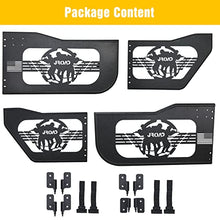 Load image into Gallery viewer, JROAD Jeep wrangler JL Gladiator summer tubular half doors Fit for 2018-2023 Jeep Wrangler JL Unlimited | Gladiator JT 4-Door Soldier pattern Front &amp; Rear Tube Doors Without Side View Mirror Door
