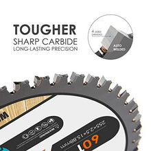 Load image into Gallery viewer, Luckyway 2-Pack 10 Inch Miter / Table Saw Blades 32T&amp;60T with 5/8 Inch Arbor TCT Circular Saw Blade for Cutting Wood
