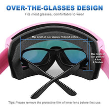 Load image into Gallery viewer, SH HORVATH Ski Snowboard OTG Goggles, HD Mirrored Anti-Fog Goggle for Men Women
