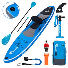 Load image into Gallery viewer, Freein Stand Up Paddle Board Kayak SUP Inflatable Stand up Paddle Board SUP 10'/10'6”x31 x6, 2 Blades Paddle, Dual Action Pump, Triple Fins, Leash, Backpack
