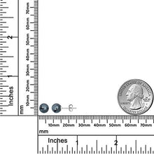 Load image into Gallery viewer, AVORA 925 Sterling Silver 6mm Hematite Ball Stud Earrings
