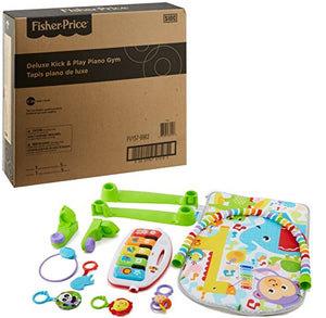 Fisher-Price Deluxe Kick 'n Play Piano Gym, Green, Gender Neutral (Frustration Free Packaging)