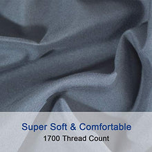 Load image into Gallery viewer, SONORO KATE Bed Sheet Set Super Soft Microfiber 1700 Thread Count Luxury Egyptian Sheets 16-Inch Deep Pocket，Wrinkle and Hypoallergenic-4 Piece (Dark Grey, King)
