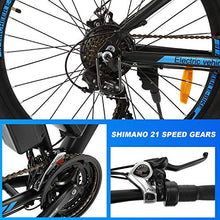 Load image into Gallery viewer, ANCHEER 350W 27.5&#39;&#39; Electric Bike, Electric Mountain Bike Newest 20MPH Adults Ebike with Removable 36V 10.4Ah Lithium-Ion Battery, Professional 24 Speed Gears
