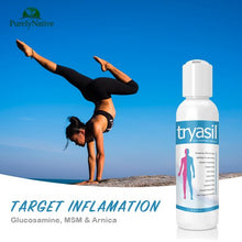 Load image into Gallery viewer, TRYASIL 8oz Glucosamine, MSM &amp; Arnica Liposome Cream. Formulated for Joints, Back, Muscle, Tissue, Pain Relief. All Natural Lotion
