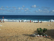 Load image into Gallery viewer, Handmade jewelry from Hawaii,"long teardrop" Turquoise Bay blue sea glass earrings,"December Birthstone", (Hawaii Gift Wrapped, Customizable Gift Message)
