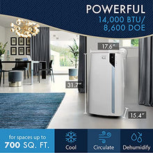 Load image into Gallery viewer, DeLonghi PACEX390UVcare-6AL PACEX290UVcare-6AL WH 14000 BTU Portable Air Conditioner, Dehumidifier, Fan &amp; UV-Carelight, White
