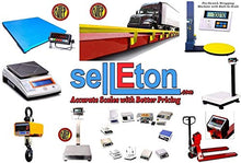 Load image into Gallery viewer, SellEton SL-700-SS-NTEP (48&quot;x48&quot;) Washdown Floor Scale - Weighing Scale with Smart Scale Indicator - Heavy Duty Stainless Steel Industrial Scale for Warehouse - Weight Scale (1000 lbs x 0.2 lb)
