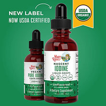 Load image into Gallery viewer, Iodine Supplement Drops by MaryRuth&#39;s, Organic for Hormone and Weight Support, Promotes Optimal Thyroid Health, 1 Year Supply, 1 Fl Oz
