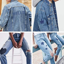 Load image into Gallery viewer, Iron on Patches for Clothing Repair 20PCS, Denim Patches for Jeans Kit 3" by 4-1/4", 4 Shades of Blue Iron On Jean Patches for Inside Jeans &amp; Clothing Repair
