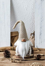 Load image into Gallery viewer, Funoasis Holiday Gnome Handmade Swedish Tomte, Christmas Elf Decoration Ornaments Thanks Giving Day Gifts Swedish Gnomes tomte 16 Inches (Khaki)

