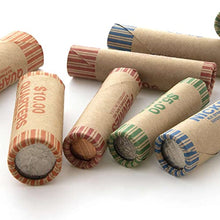 Load image into Gallery viewer, BAZIC Coin Wrappers Rolls - Dime, Made in USA, Durable Preformed Wrappers Roll Paper Coins Tubes (36/Pack), 1-Pack
