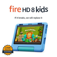 Load image into Gallery viewer, Amazon Fire HD 8 Kids tablet, 8" HD display, ages 3-7, includes 2-year worry-free guarantee, Kid-Proof Case, 32 GB, (2022 release), Blue
