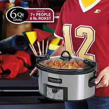 Load image into Gallery viewer, Crock-Pot SCCPVL610-S-A 6-Quart Cook &amp; Carry Programmable Slow Cooker with Digital Timer, Stainless Steel
