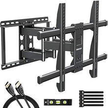Load image into Gallery viewer, MOUNTUP Full Motion TV Wall Mount Bracket for 42-70 Inch Flat Screen/Curved TVs, Wall Mount TV Bracket - Articulating Arms with Smooth Extension, Swivel, Tilt, Max VESA 600x400mm and 100LBS, MU0012
