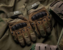 Load image into Gallery viewer, Glove Station The Combat Tactical Knuckle Gloves, Green, M &amp; Ultra Durable Series Cut Resistant Gloves, Green, M
