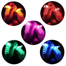 Load image into Gallery viewer, 2win2buy 5 Pairs LED Light Up Shoelaces Casual Sneaker Waterproof Plastic Shoe Strings Halloween Christmas Party Disco Dancing Hip Pop Running Decorations Glow up Necessaries
