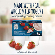 Load image into Gallery viewer, Gerber Baby Food, Yogurt Blends for Crawler Banana, 3.5 Ounce - 4 Count (Pack of 6)
