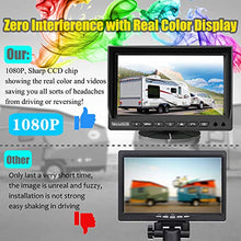 Load image into Gallery viewer, VECLESUS VMW7-2C 1080P Wireless Backup Camera Kit, 7” IPS HD Monitor &amp; IP69K Waterproof High Speed Stable Transmission 2 Backup Cams for Trucks, RVs, Trailers, Bus, Harvester, Motorhome Large Vehicles
