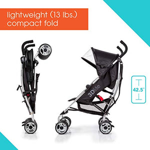 Summer 3Dlite Convenience Stroller, Black (2016)