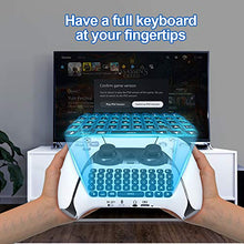 Load image into Gallery viewer, Donop Wireless Controller Keyboard for PS5 Controllers, Built-in Speaker &amp; 3.5MM Audio Jack, for Play-Station 5 Controller Voice Chat Board (White)
