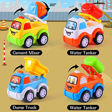 Load image into Gallery viewer, Bennol Construction Toy Trucks for 1 2 3 4 Year Old Boys, 5-in-1 Push and Go Toy Vehicle Carrier Truck with Light and Sound, Toddler Boys Toys Car for Boys Kids Aged 2+
