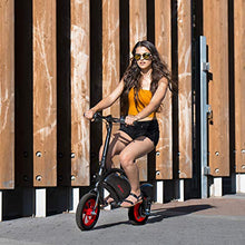 Load image into Gallery viewer, Jetson Bolt Folding Electric Bike, Black - with LCD Display, Lightweight &amp; Portable with Carrying Handle, Travel Up to 15 Miles, Max Speed Up to 15.5 MPH

