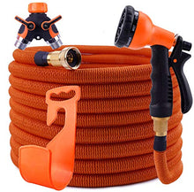 Load image into Gallery viewer, [New Generation] 100ft Garden Expandable Hose - Best Flexible Water Hose Garden - 9-Pattern High-Pressure Water Spray Nozzle and Durable 4-Layers Latex Core- No Kink Leakproof Water Hose

