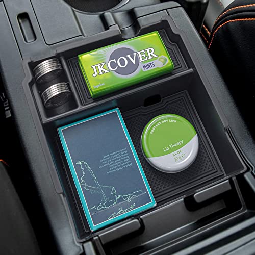 Load image into Gallery viewer, JKCOVER Center Console Organizer Tray Compatible with 2017-2022 Subaru Impreza and 2018-2022 Subaru Crosstrek, ABS Material Insert Armrest Storage Box Accessories, with Black Rubber Trim