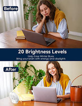 Load image into Gallery viewer, Sunrise Alarm Clock, Wake Up Light Full Screen, Fluent Color No Shadow, 320 Lux Sunrise Simulation, Digital Alarm Clock for Bedrooms Radio Heavy Sleepers Adults Kids, 8 Nature Sounds &amp; Snooze(1Pack)
