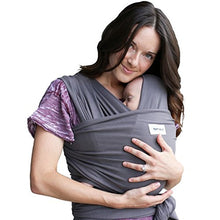 Load image into Gallery viewer, Baby Wrap Ergo Carrier Sling by Sleepy Wrap - Dark Grey - for Babies from Birth to 35 lbs or About 18 Months…
