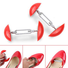 Load image into Gallery viewer, Jewelvwatchro 1Pair Mini Shoe Stretchers, Men Women Shoe Stretchers Shaper Expander Width Extender Adjustable-Red
