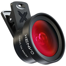 Load image into Gallery viewer, Xenvo Pro Lens Kit for iPhone, Samsung, Pixel, Macro and Wide Angle Lens with LED Light and Travel Case
