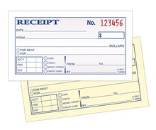 Load image into Gallery viewer, Adams Money and Rent Receipt, 2-3/4 x 5-3/8 Inches, 2-Parts, Carbonless, White/Canary, 50 Sets per Book, 3 Books (DC2501-3)

