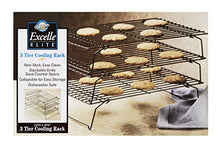 Load image into Gallery viewer, Wilton Excelle Elite 3-Tier Cooling Rack for Cookies, Cake and More, Black
